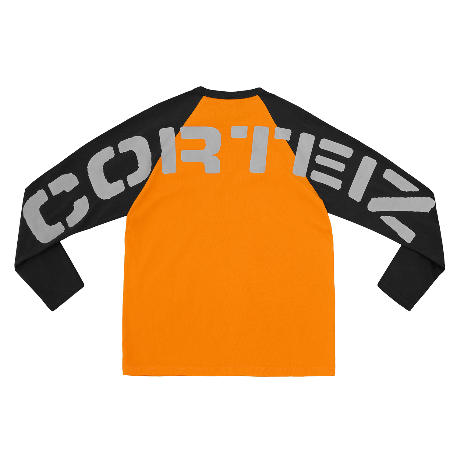STENCIL RAGLAN LS [ORANGE/BLACK]