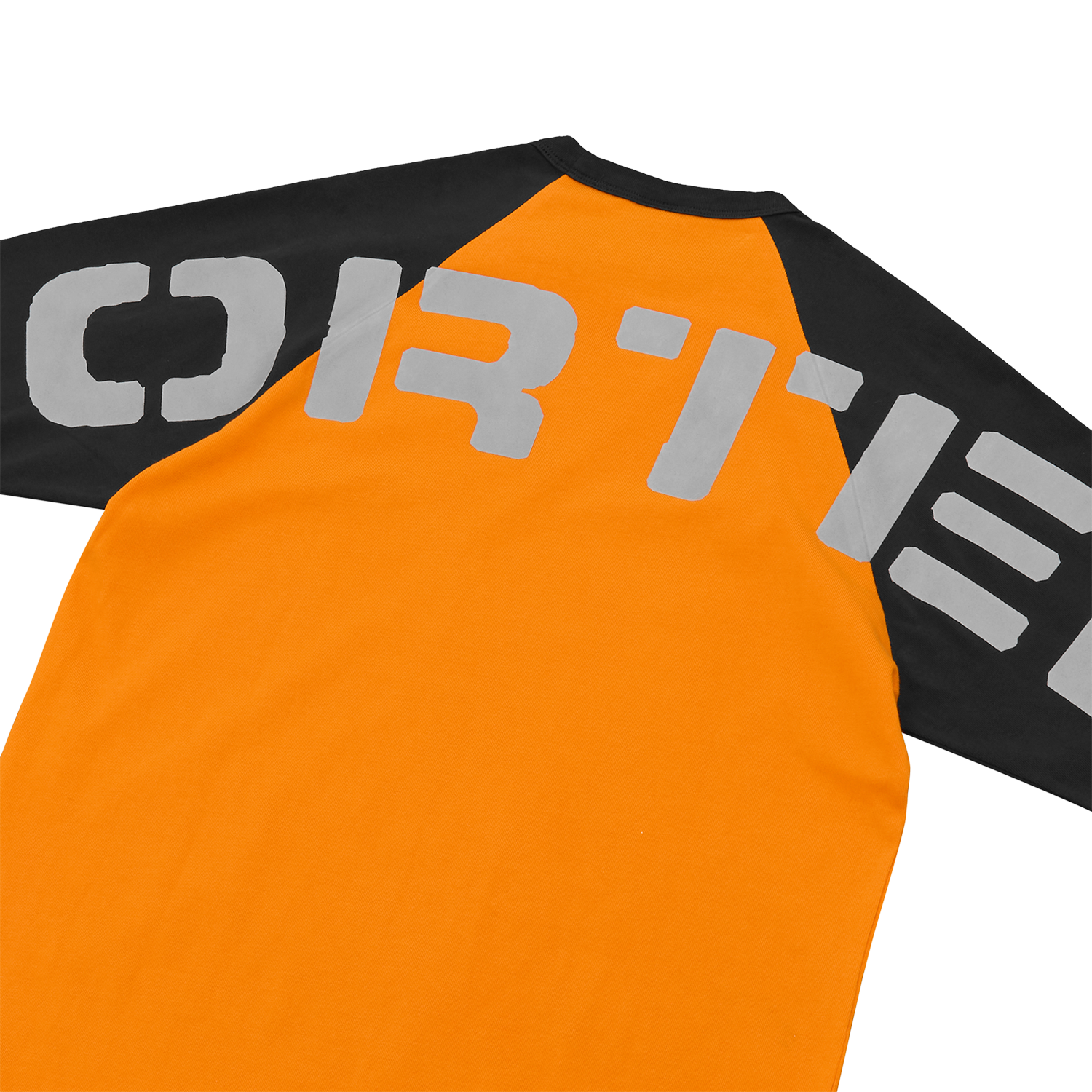 STENCIL RAGLAN LS [ORANGE/BLACK]