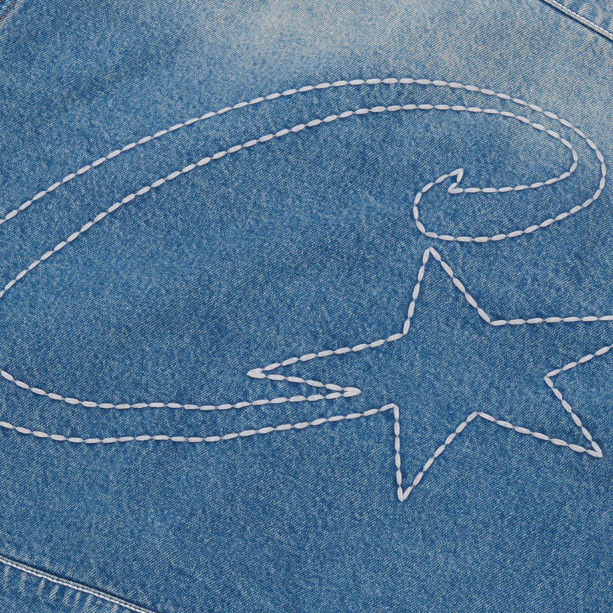 STITCH DOWN DENIM JACKET [FADED INDIGO]