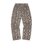 SNAKESKIN DENIM WORKWEAR PANT [BLACK/BEIGE]