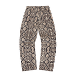 SNAKESKIN DENIM WORKWEAR PANT [BLACK/BEIGE]