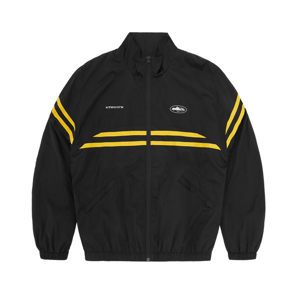 STRIPED LITEWORK JACKET [BLACK]