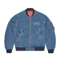 SUPERIOR ROYALE DENIM BOMBER [WASHED BLUE]