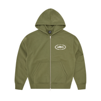 SUPERIOR ROYALE ZIP HOODIE [OLIVE]