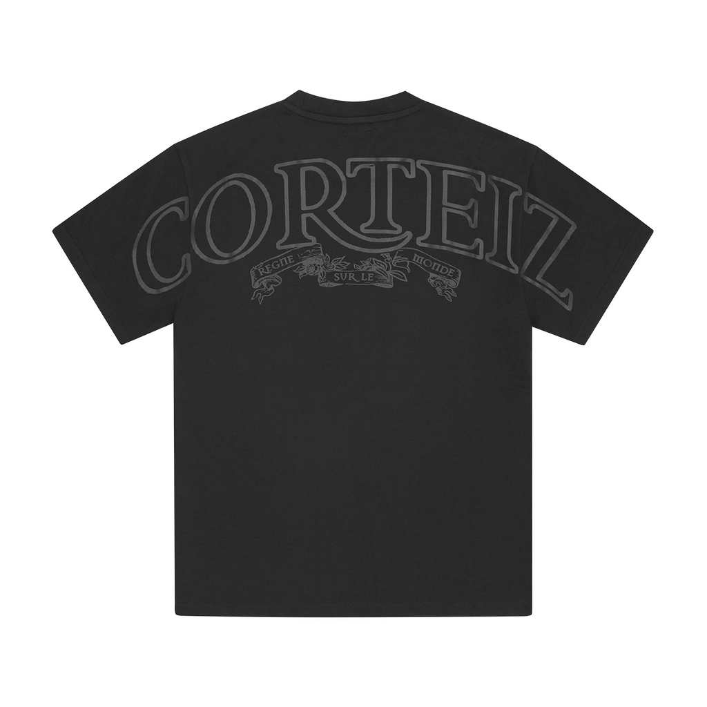 ROYALE HEAVYWEIGHT TEE [BLACK/BLACK]