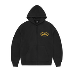 SUPERIOR ROYALE ZIP HOODIE [BLACK / YELLOW]