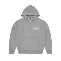 SUPERIOR ROYALE ZIP HOODIE [HEATHER GREY]