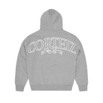 SUPERIOR ROYALE ZIP HOODIE [HEATHER GREY]