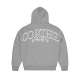 SUPERIOR ROYALE ZIP HOODIE [HEATHER GREY]