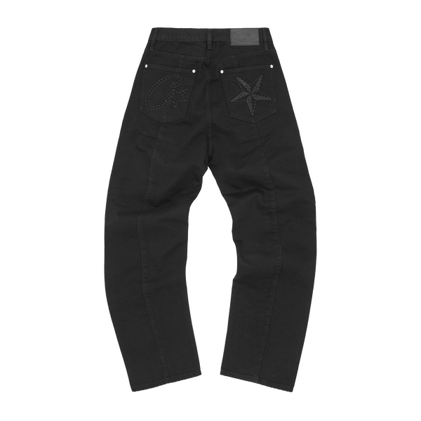 C-STAR STITCH-DOWN JEANS [TRIPLE BLACK]