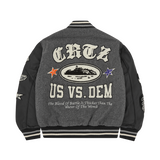 US VS DEM VARSITY JACKET [GREY]