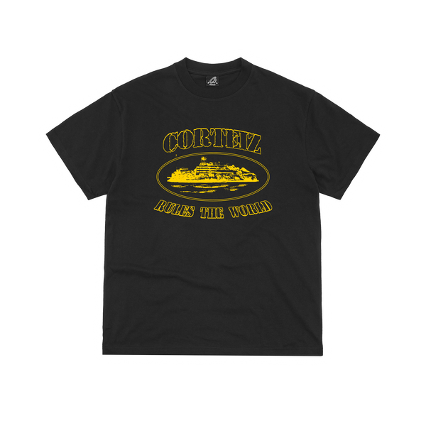 OG ALCATRAZ TEE [BLACK/YELLOW]