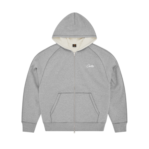 HMP THERMAL ZIP HOODIE [HEATHER GREY]