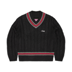 WIMBLEDON KNIT SWEATER [BLACK]