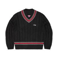 WIMBLEDON KNIT SWEATER [BLACK]