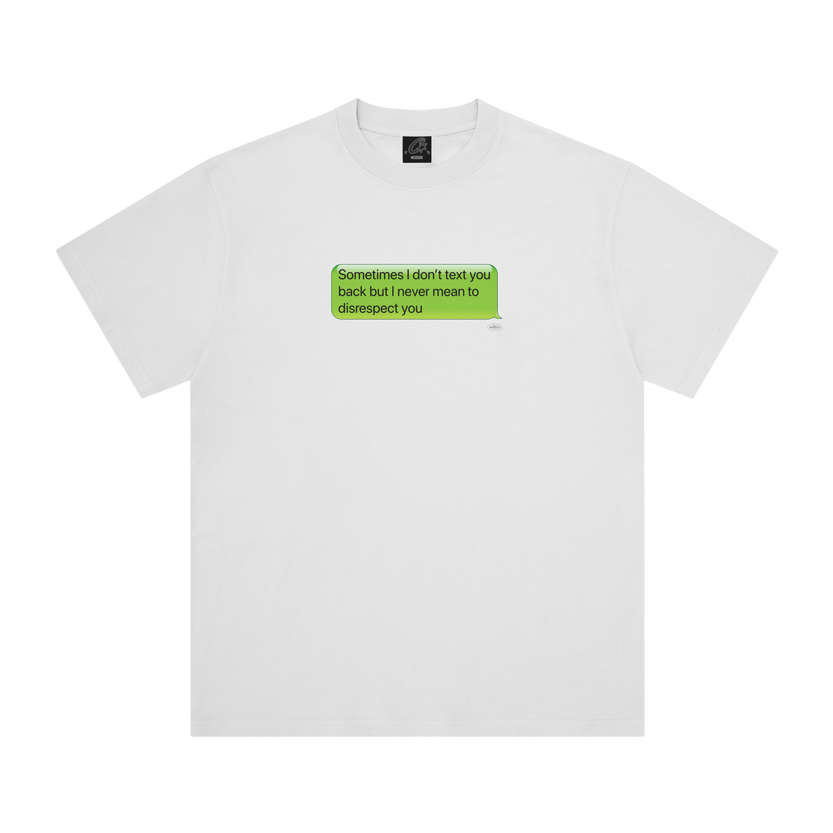 TEXT ME BACK TEE [WHITE]