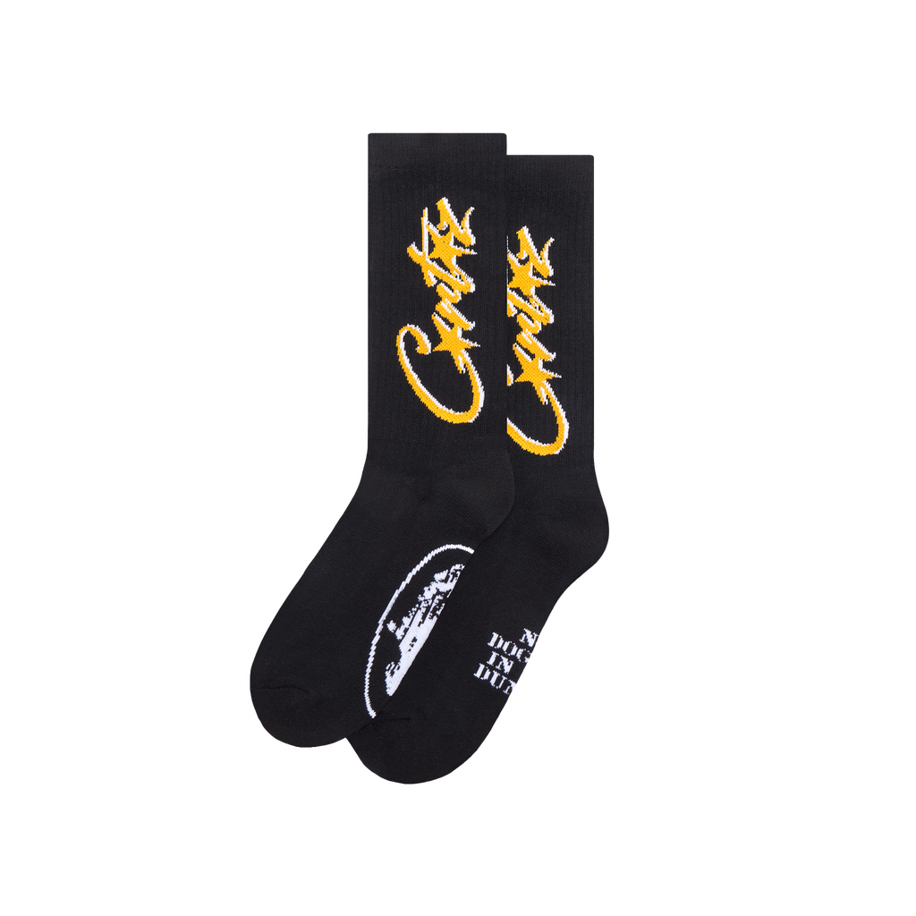 ALLSTARZ SOCKS [BLACK & YELLOW]